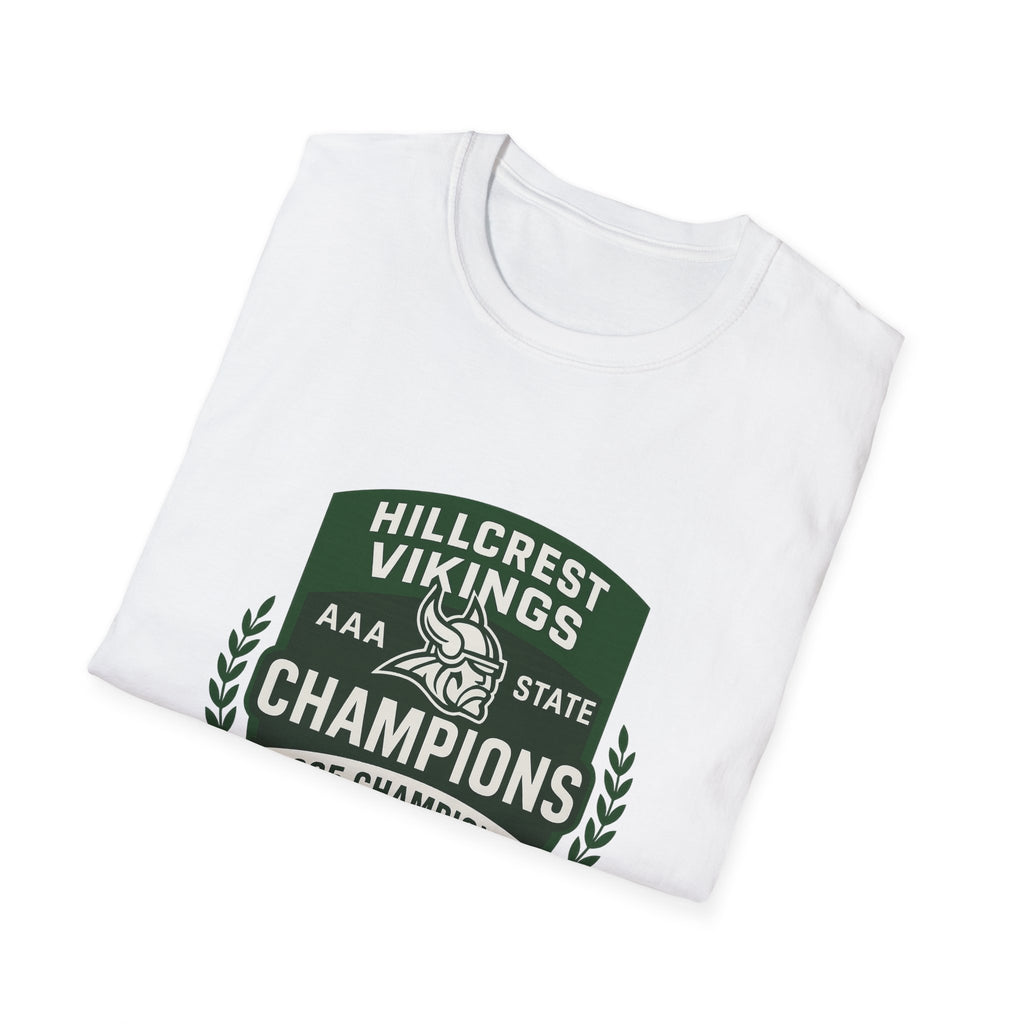 Hillcrest Vikings Champions T-Shirt — 40th Anniversary School Football Tee